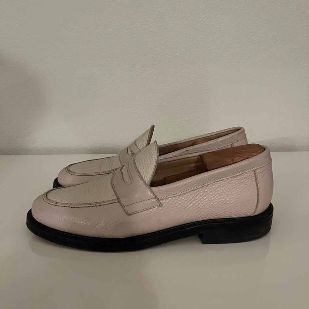 Aime Leon Dore Men's Loafers in Light Pink and Cream - Picture 4 of 10
